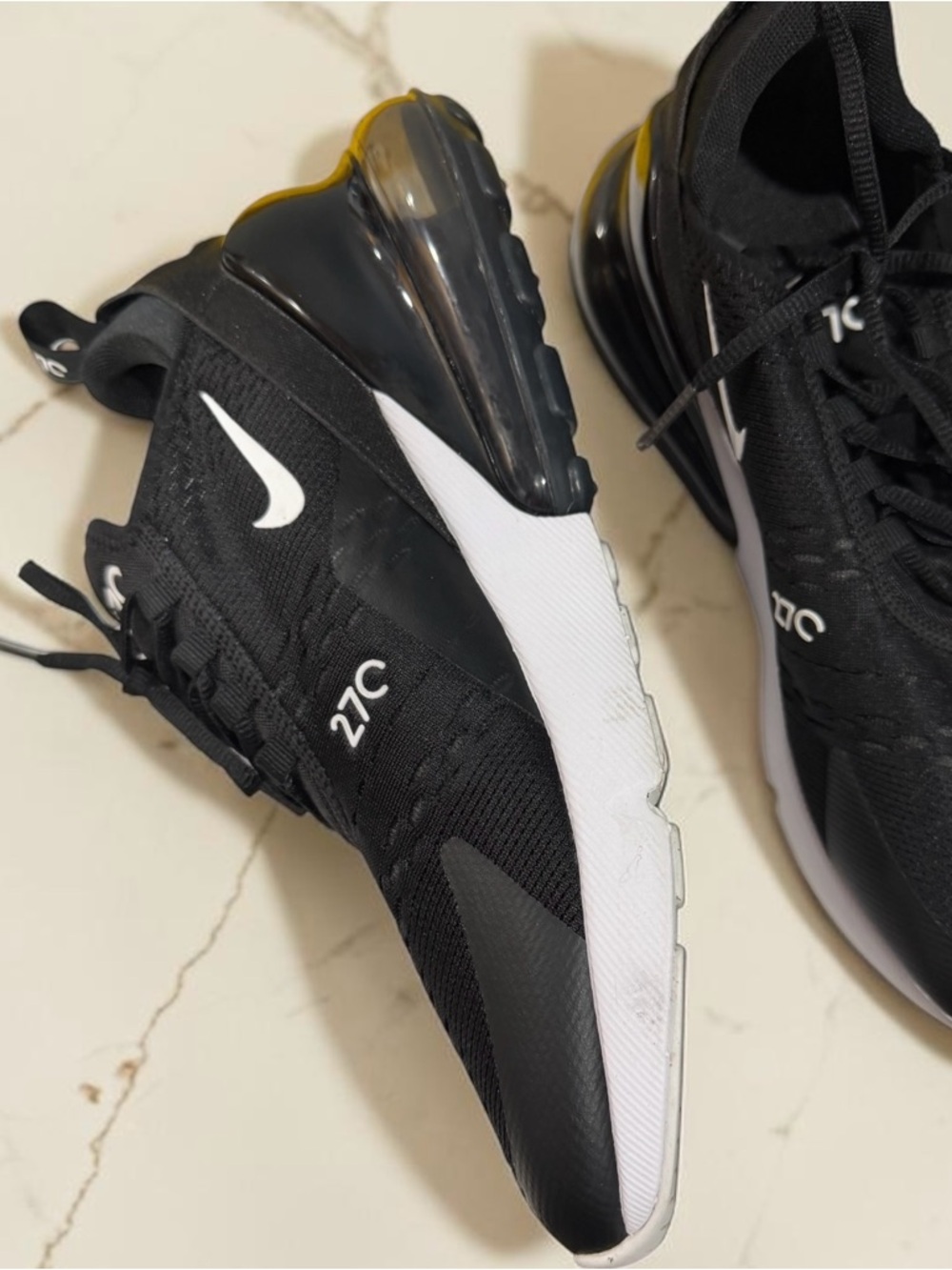 Nike Black/White Air Max 270 Casual Sneakers - Picture 4 of 11
